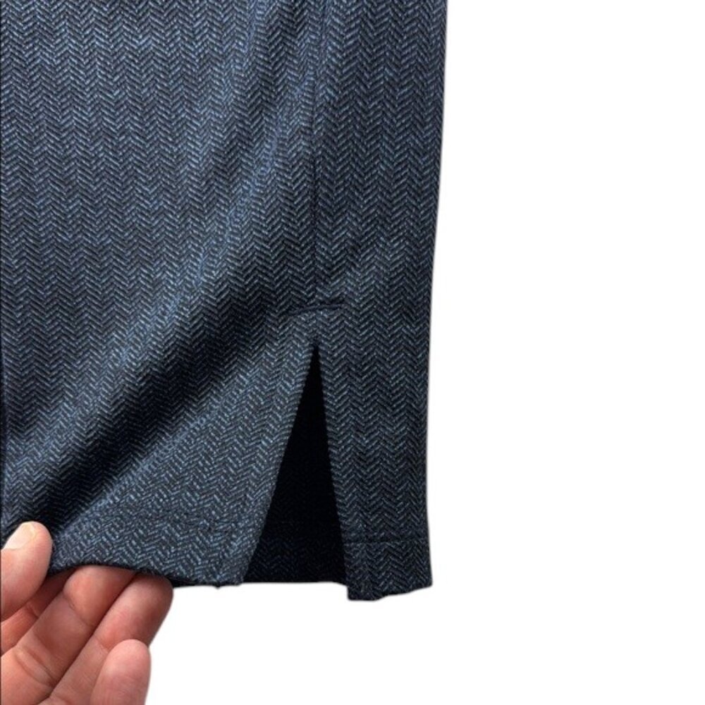 Athleta Leggings Black & Blue Herringbone Crop Women’s Size S Like New - Picture 9 of 10